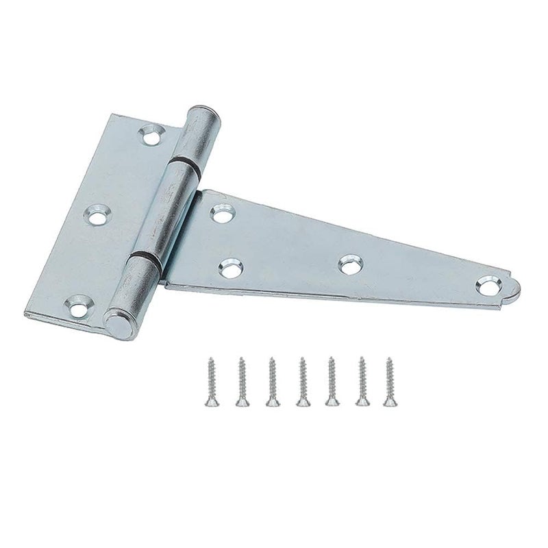 HOME MASTER HARDWARE 5 in Gate T Strap Hinges Zinc-Plated Heavy Duty T-Hinges with Screws for Sheds, Storage, Gates, and Barns(10 Pack) - Image 2